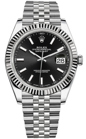 Часы Rolex Datejust 41 mm, steel and white gold 126334-0018 (37465)