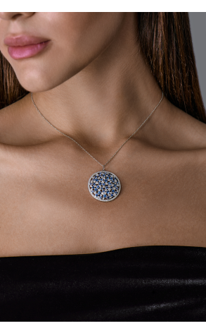 Подвеска Tiffany & Co Cobblestone Sapphire & Diamond in Platinum (43093) №2