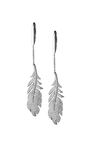 Серьги Feraud White Gold Diamonds Wings (38022)