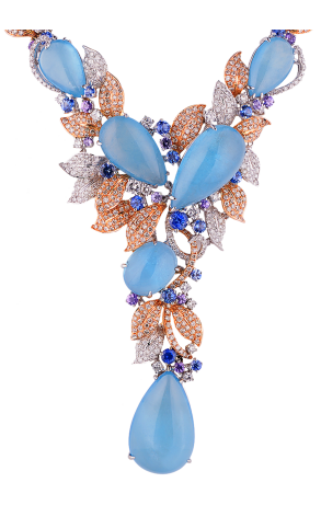 Колье Girona Prive Aquamarine & Sapphire & Diamonds (36828) №2