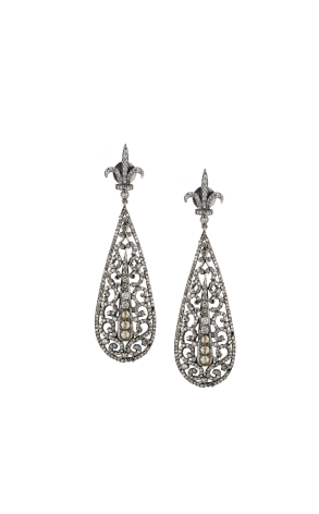 Серьги Loree Rodkin Black Gold & Diamonds (37546)