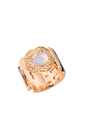 Кольцо Pasquale Bruni Amore Rose Gold & Diamond & Quartz 15805R (43305)