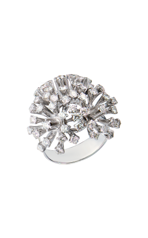 Кольцо  2,30 ct Round Cut Diamonds & White Gold (43541)