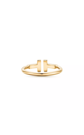 Кольцо Tiffany & Co T Wire Yellow Gold (SIZE 56) (43738) №2