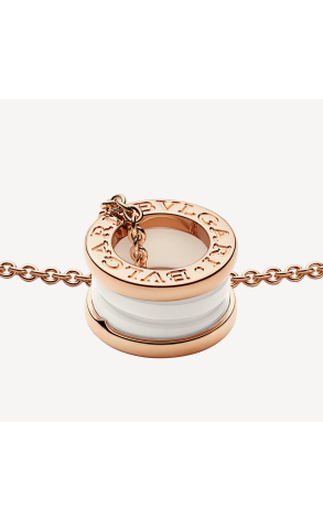 Подвеска Bvlgari B.Zero1 Rose Gold & White Ceramic 346082 (44016) №2