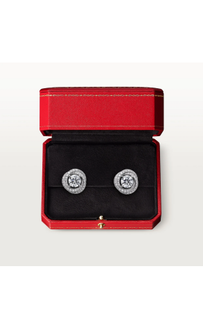 Серьги Cartier Trinity Ruban 1.03 ct E/VVS2 - 1.02 E/VVS1 White Gold N8515014 (38939) №2
