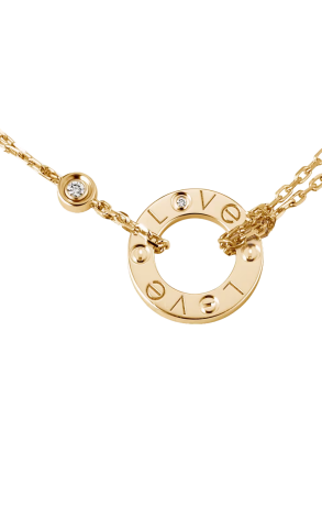 Колье Cartier Love 2 Diamonds Yellow Gold B7219500 (37319) №2
