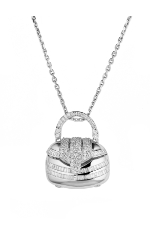 Подвеска  1.50 ct Baguette & Round Diamond Bag (37482)