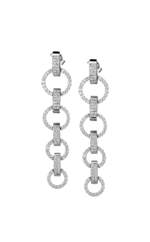 Серьги Feraud 3,40 ct G/VS1 Round & Princess Diamonds (37486)