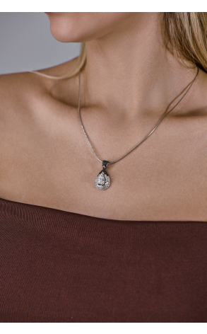 Подвеска  2,20 ct F/SI1 Pear Cut Diamond (41871) №3