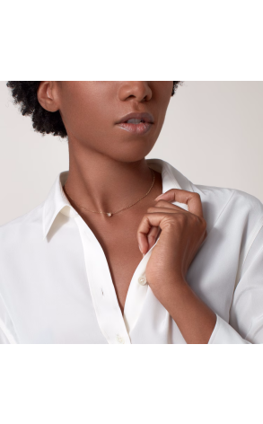 Колье Cartier d'Amour necklace Yellow Gold Large Model 0,18 ct B7215500 (41864) №2