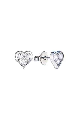 Пусеты Tiffany & Co Hearts in Platinum Diamonds 0,37 ct (43801)