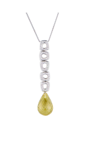 Подвеска Antonini Gioielli Peridot & Diamonds White Gold (42616)
