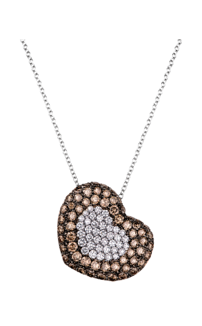 Подвеска Pasquale Bruni Brown & White Diamonds Heart (36941)