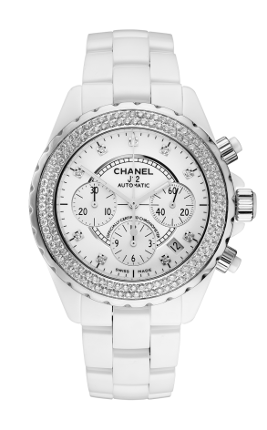 Часы Chanel J12 White Ceramic Chronograph 41 mm H1008 (37240)