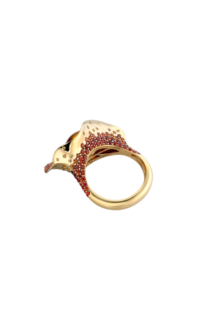 Кольцо  Yellow Gold & Diamond & Сitrine (40705) №2