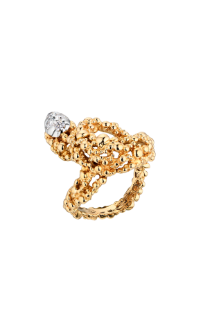 Кольцо Gilbert Albert Vintage Yellow Dold & Diamonds (40072)