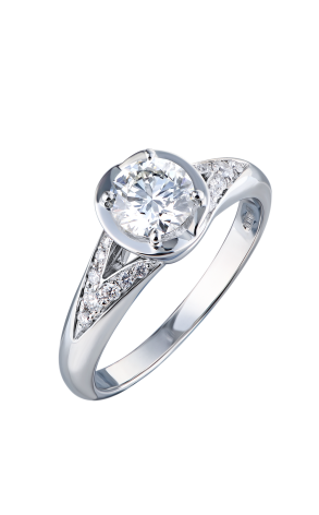 Кольцо Bvlgari Incontro d'Amore Platinum 0.71 ct H/VS1 352215 (37459)