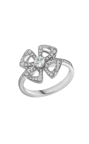 Кольцо Bvlgari Fiorever White Gold & Diamonds (SIZE 50) 354451 (43772)