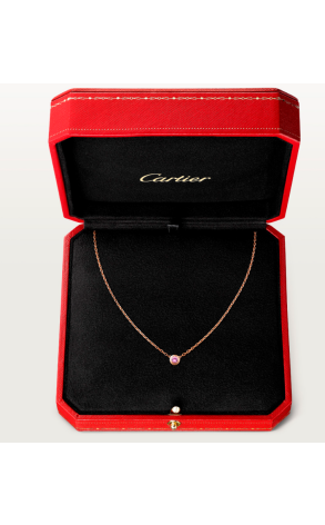 Колье Cartier d'Amour rose gold pink sapphire B7218400 (37959) №2
