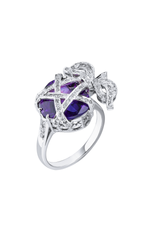 Кольцо Vasily Konovalenko Charming Diamonds 0,86 ct & 10,52 ct Amethyst (40409)
