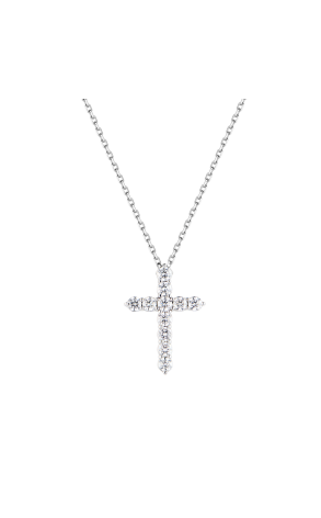 Крест  2,05 сt G/VS Round Cut Diamonds Cross (42719)