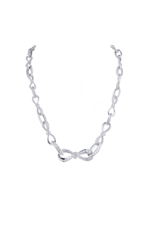 Колье  в стиле GRAFF Tilda's Bow Diamond Link Necklace 8,53 ct (42056)