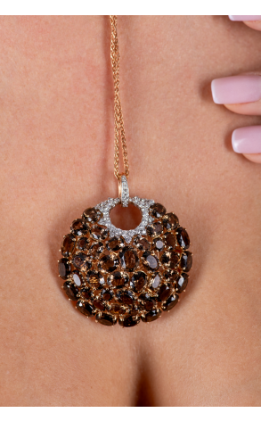 Колье Casato Smoky Quartz & Diamonds (37219) №3