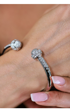 Браслет Piaget Possession White Gold Diamond Open Bangle Bracelet (40347) №2