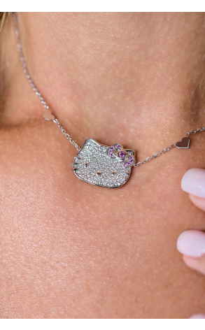 Подвеска Victoria Casal Hello Kitty Head Diamonds & Pink Sapphire (37823) №2
