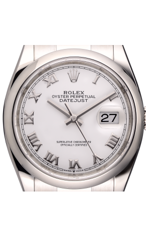 Часы Rolex Datejust 36 Stainless Steel White Roman Dial 126200 (36034) №2