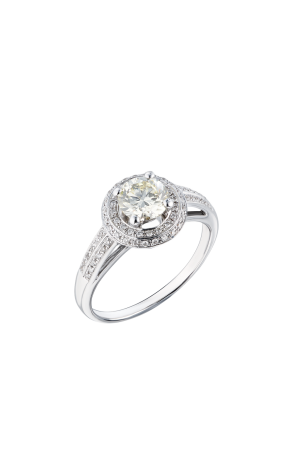 Кольцо  1,01 ct Q-R/VS2 Round Cut Natural Diamond (40954)