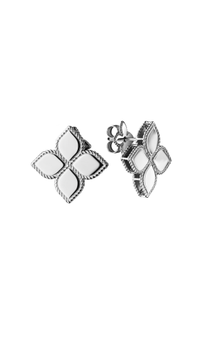 Серьги Roberto Coin Princess Flower White Gold AR777EA (41343)