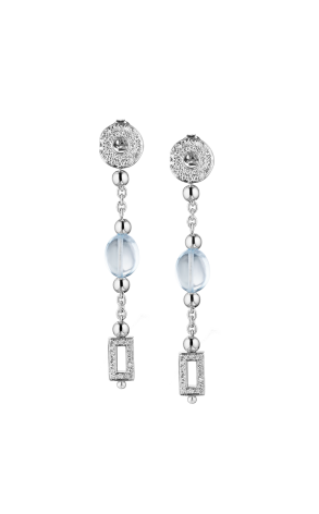 Серьги  White Gold Diamonds & Topaz (38084)