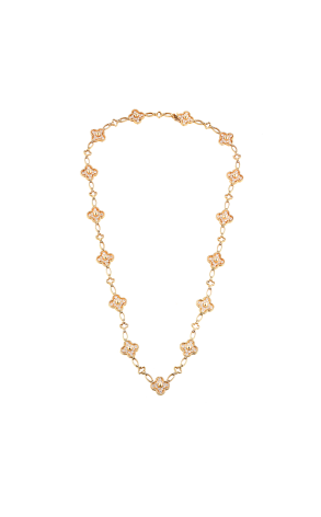 Колье Van Cleef & Arpels Albena Alhambra long necklace 15 motifs (39828)