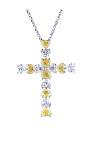Крест  в стиле Harry Winston Symbols Heart-Shaped Diamond 5,98 ct (36983)