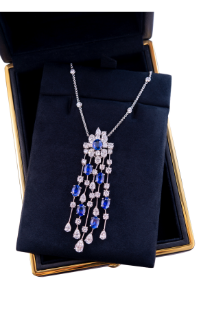 Колье GRAFF Waterfall Necklace on a Diamond Chain GN (35737) №5