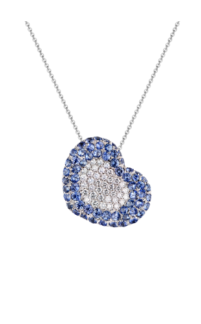 Колье Pasquale Bruni Sapphire & White Diamonds Heart (37131)