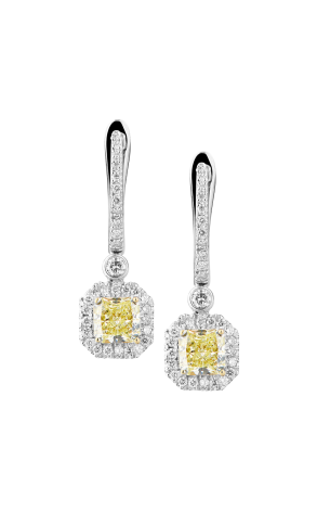 Серьги  Radiant Diamonds 0.75 ct FLY/VVS2 - 0.76 ct FLY/VS1 (37484)