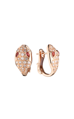 Серьги  в стиле Bvlgari Serpenti (40664)