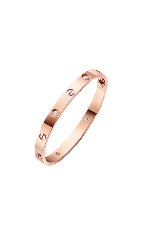 Браслет  в стиле Love 4 Diamonds Rose Gold (SIZE 17) (42529)