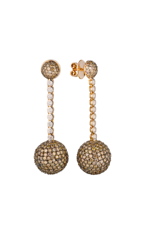 Серьги  в стиле De grisogono Boule Collection (40539)