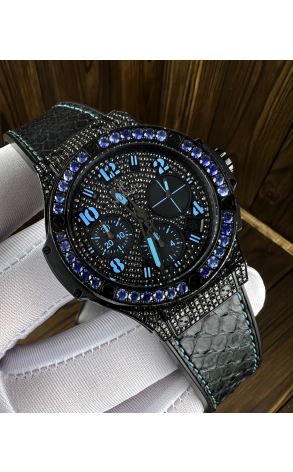 Часы Hublot Big Bang Black Fluo Blue 41 mm 341.SV.9090.PR.0901 (38004) №3