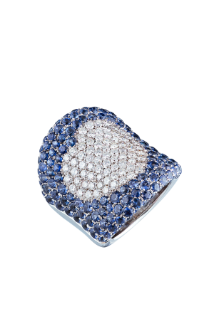 Кольцо Pasquale Bruni Sapphire & White Diamonds Heart (37133)