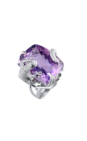 Кольцо RalfDiamonds White Gold & Amethyst 36.5 ct & Diamonds RDR (38013)