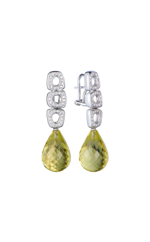 Серьги Antonini Gioielli Peridot & Diamonds White Gold (42617)
