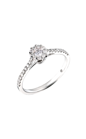 Кольцо Alrosa Diamonds Round Cut Diamonds & White Gold (40561)