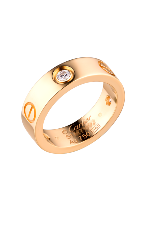 Кольцо Cartier Love 3 Diamond Rose Gold B4087500 (36423)