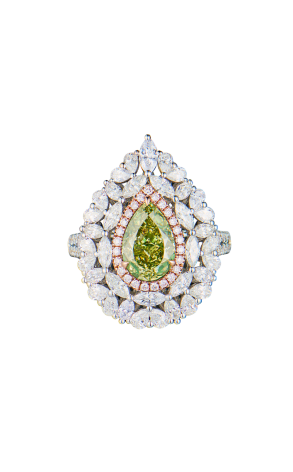 Кольцо RalfDiamonds 2,01 ct Fancy Brownish Greenish Yellow/SI1 & White Multishape Cut Diamonds RDR (41831) №2