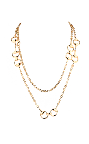 Колье Gucci Horsebit Yellow Gold (37123)